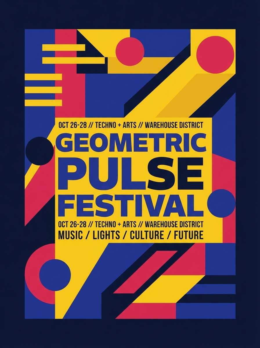 bold festival poster