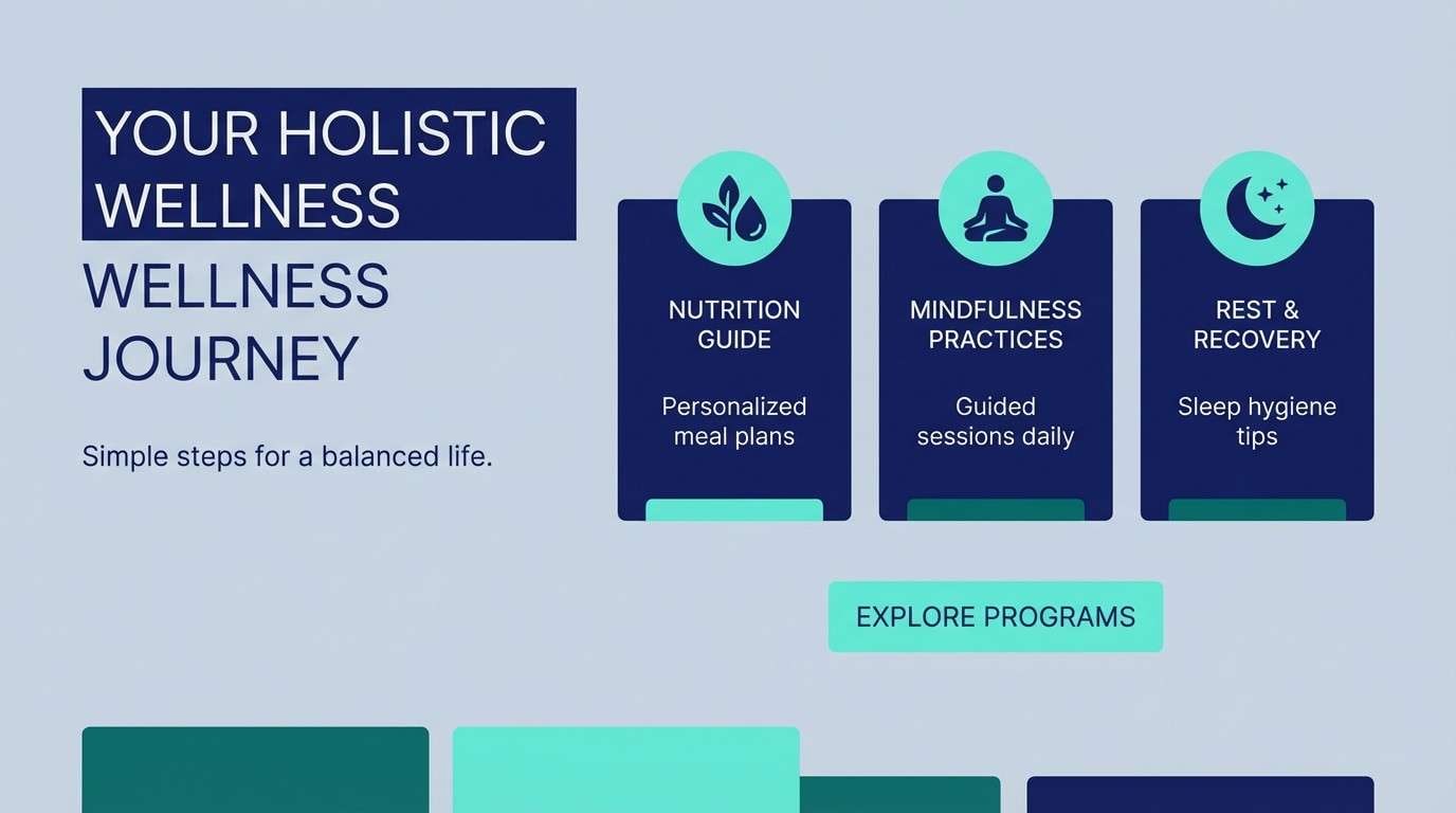 wellness website section