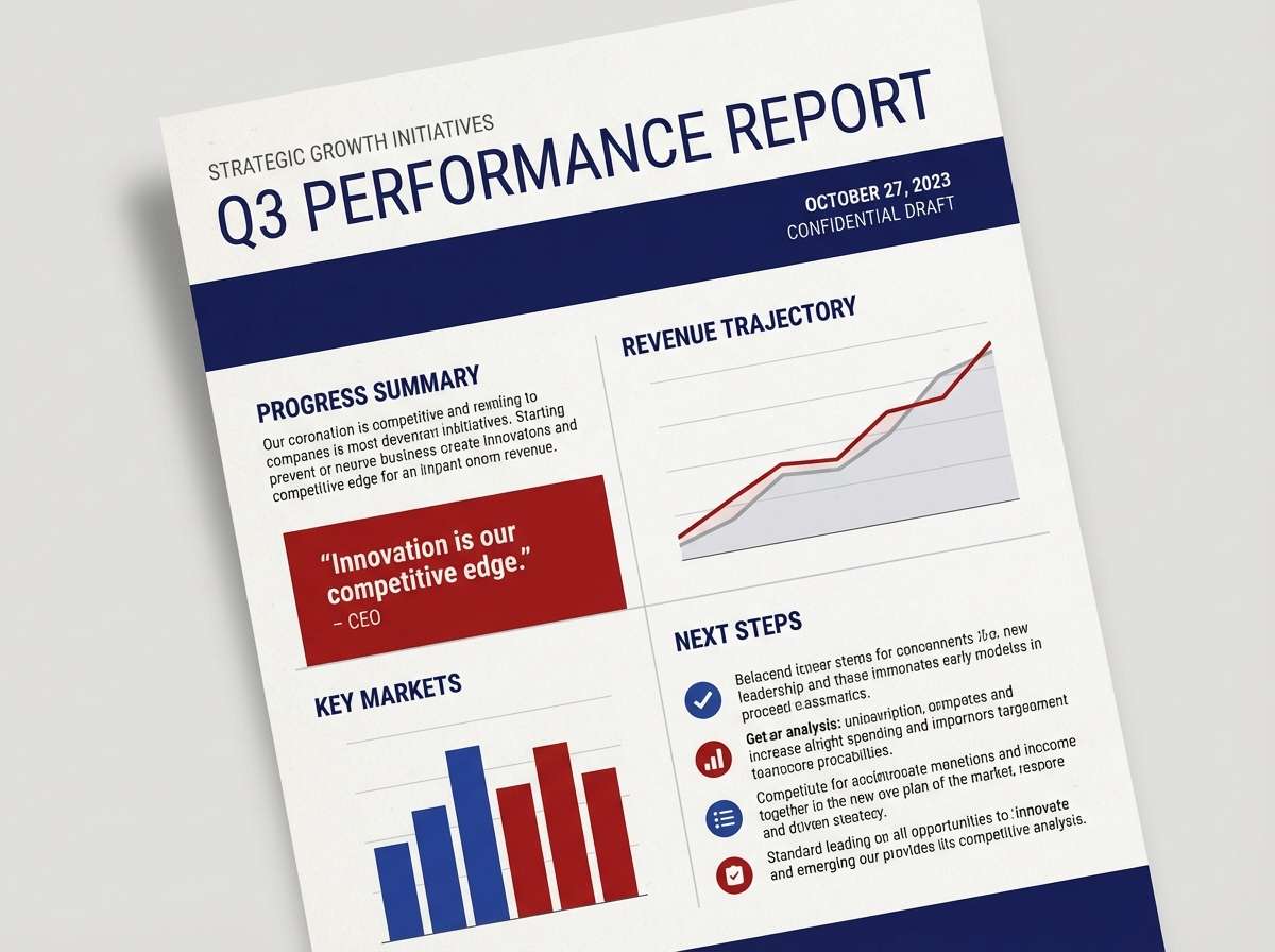 editorial report layout