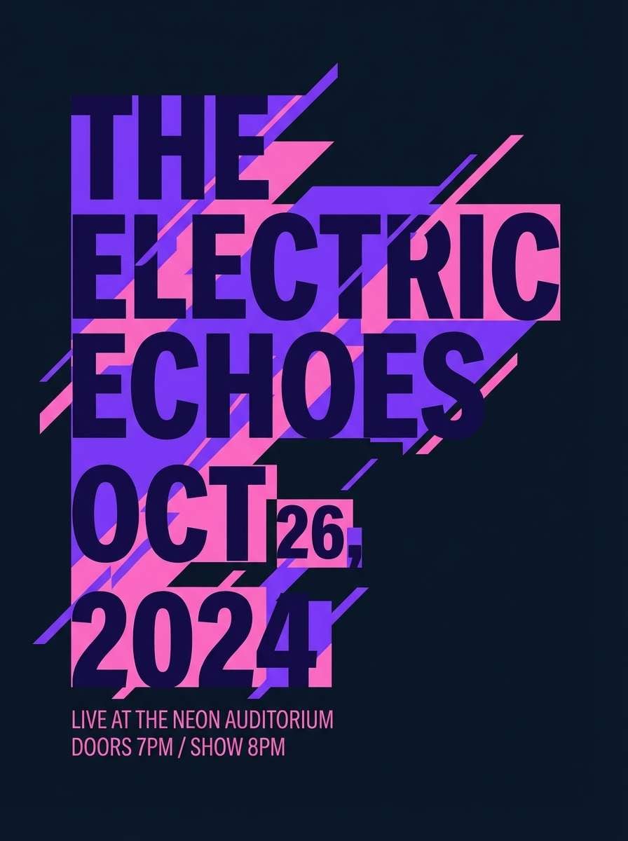 dramatic concert poster