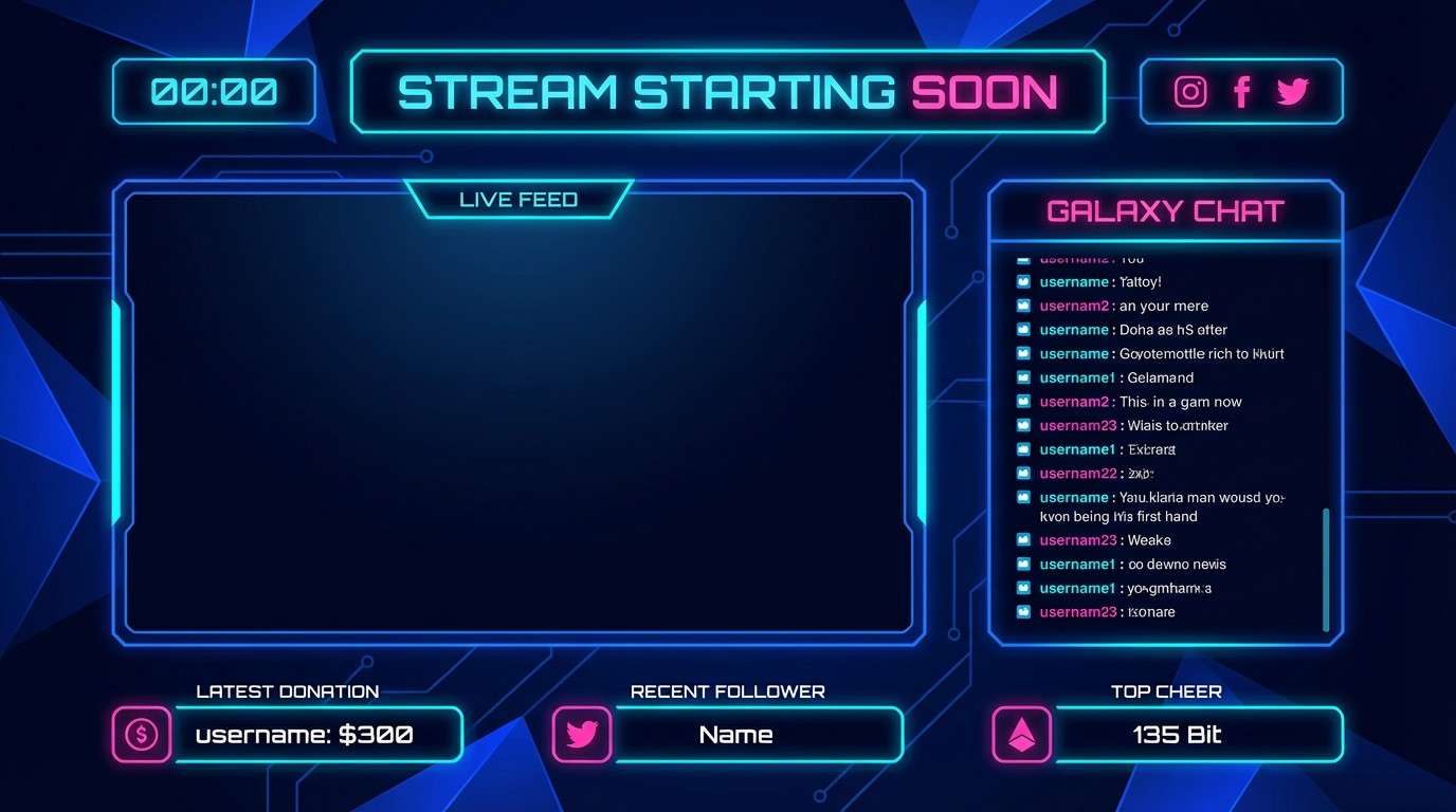neon stream overlay