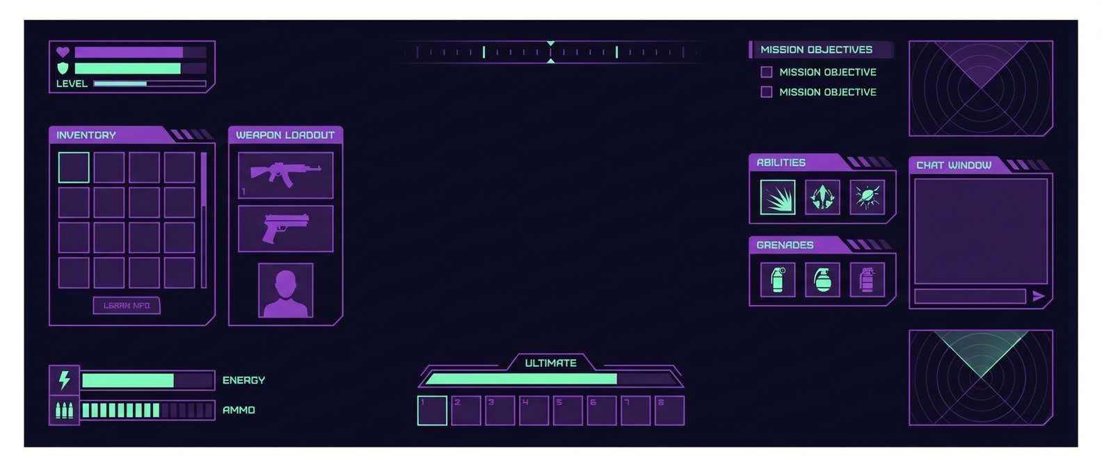 ultrawide gaming hud