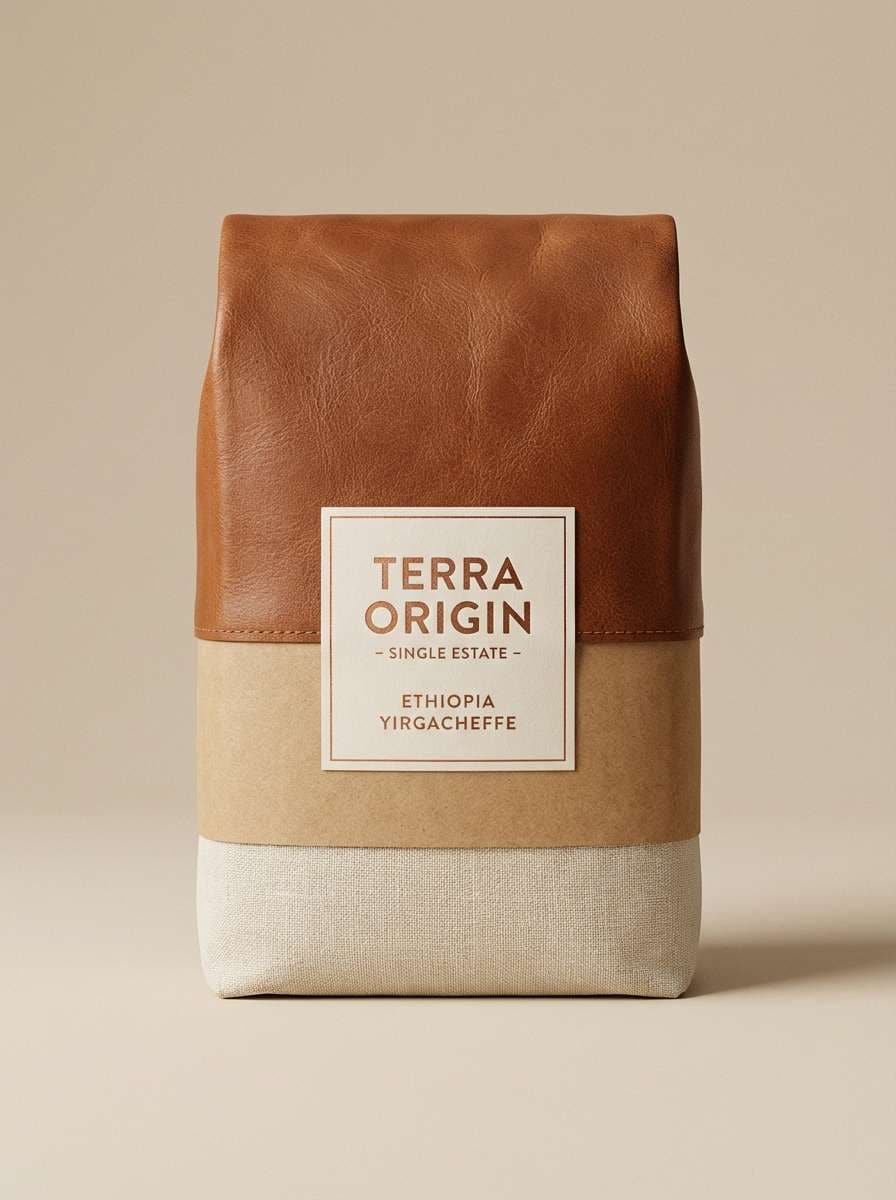 coffee bag packaging mockup