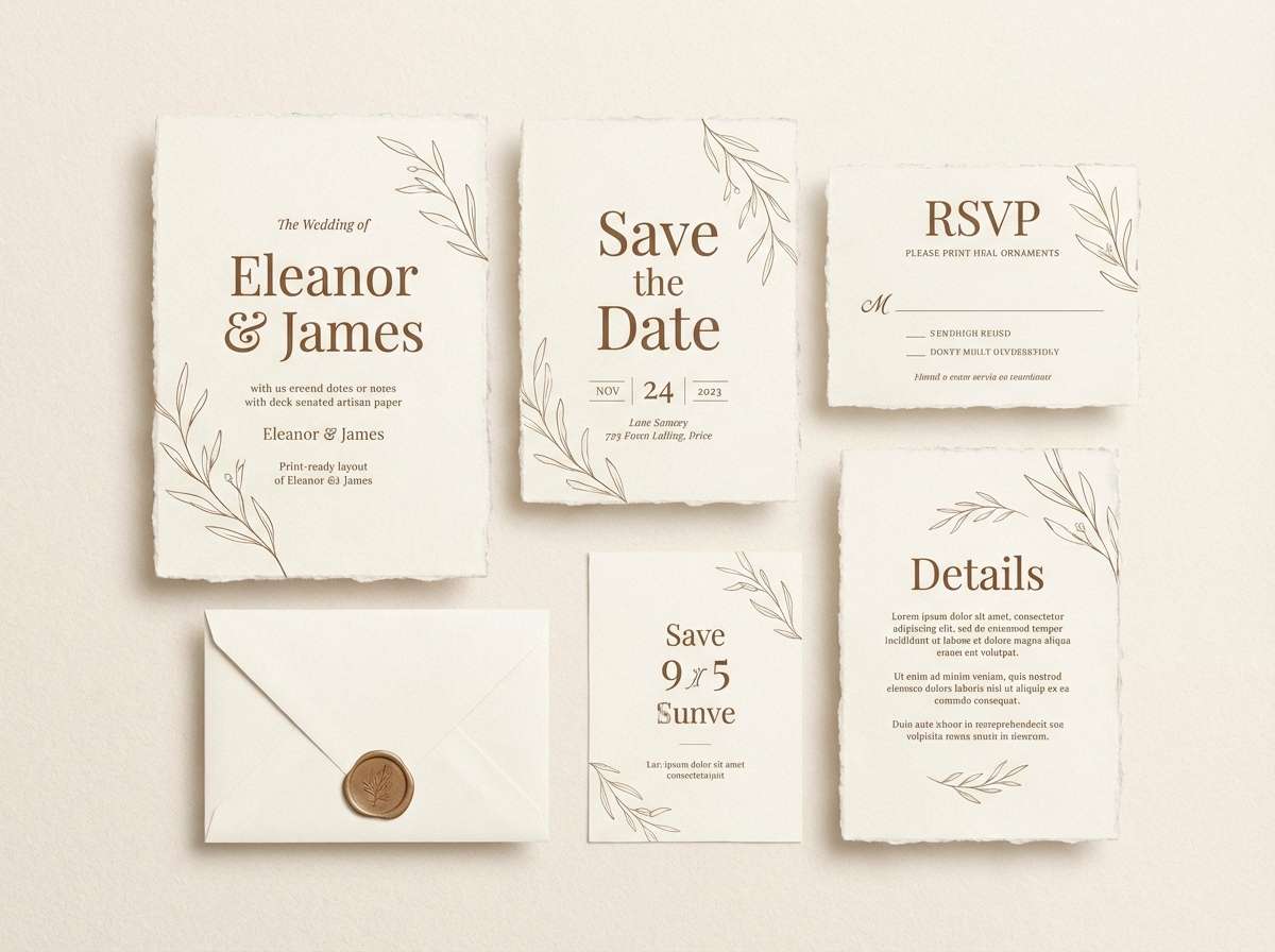 wedding invitation suite