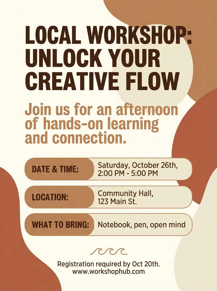 workshop flyer design