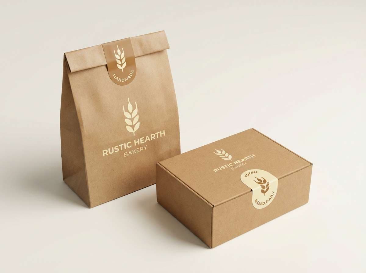 bakery packaging mockup