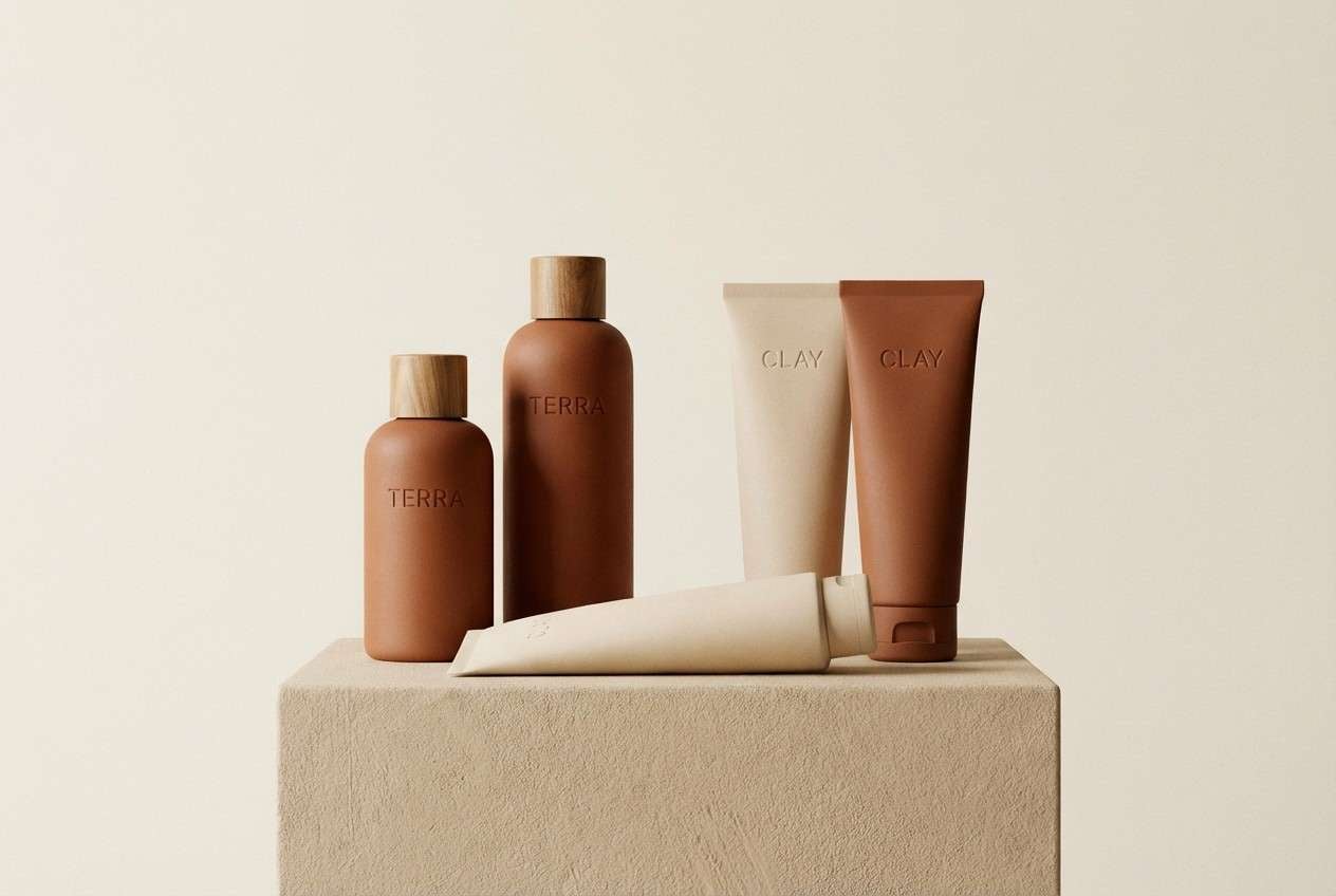 minimal skincare packaging