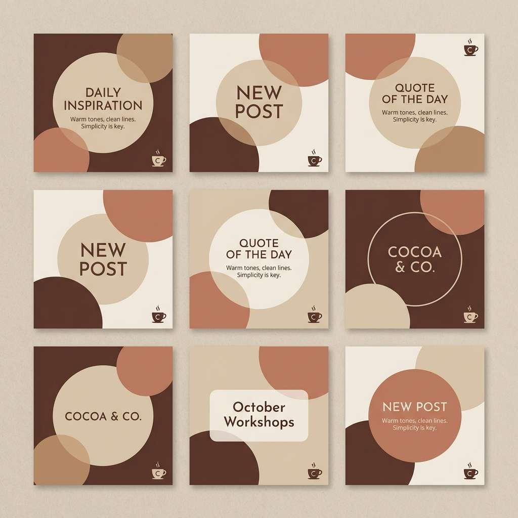 warm social templates