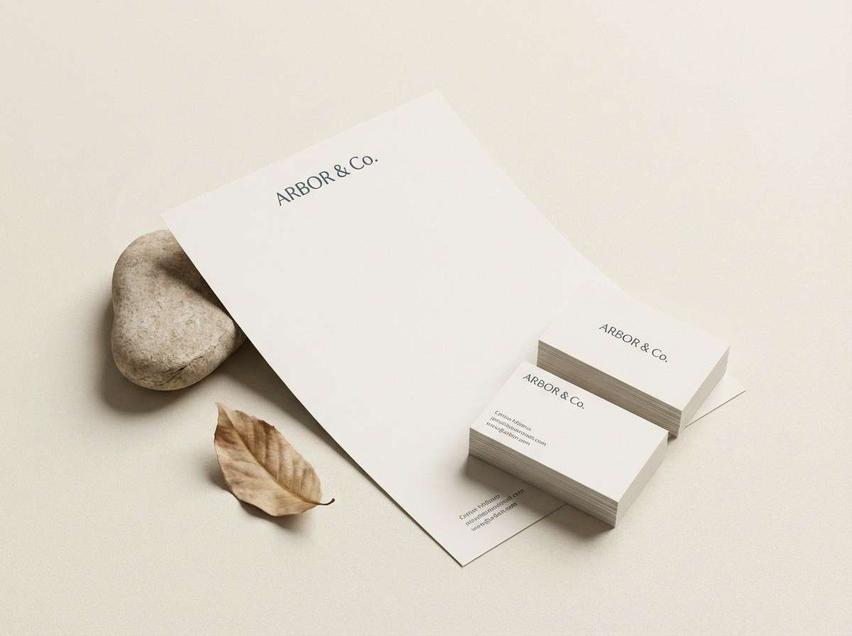 neutral stationery mockup