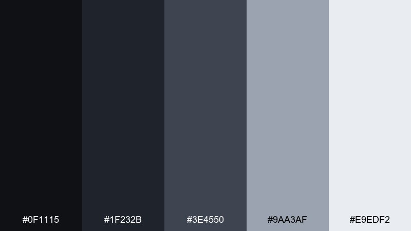 urban alloy color palette with hex codes