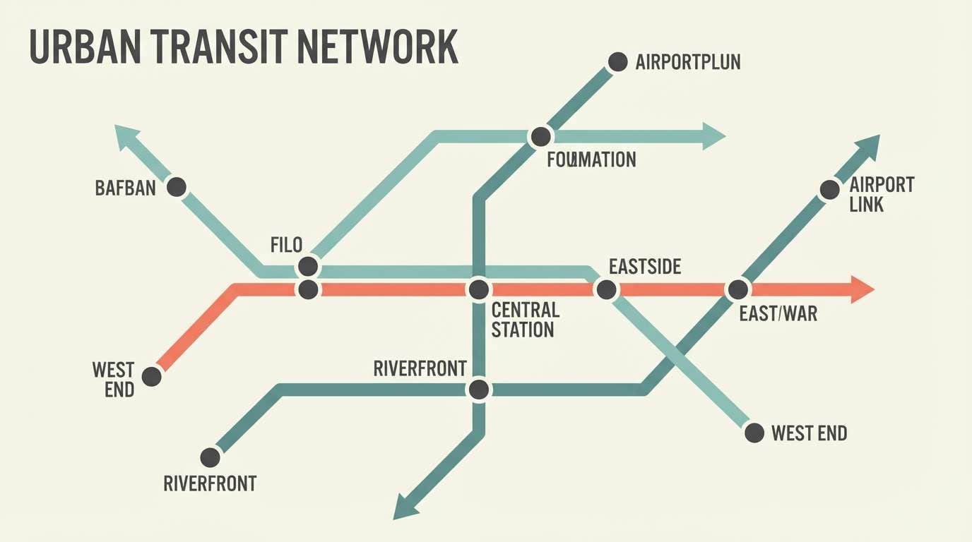 subway map infographic
