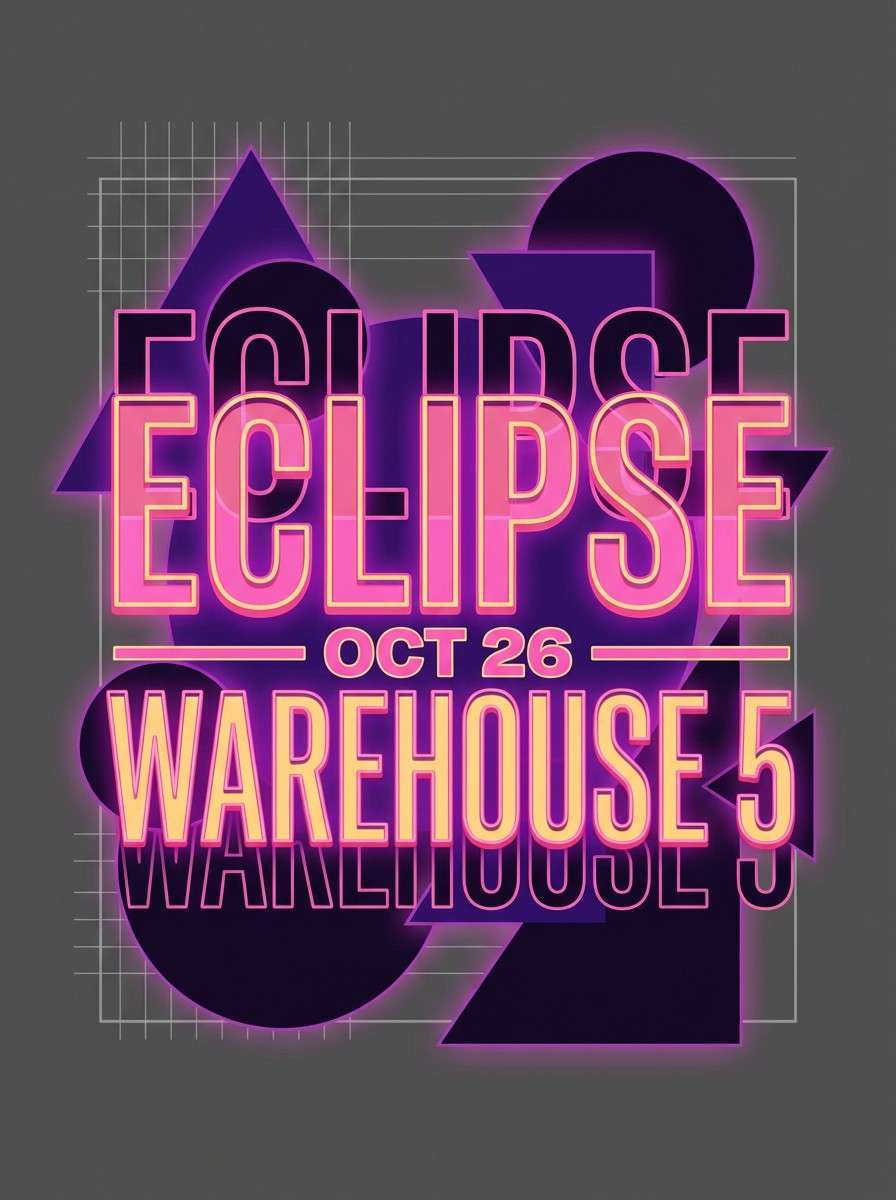 nightlife event poster