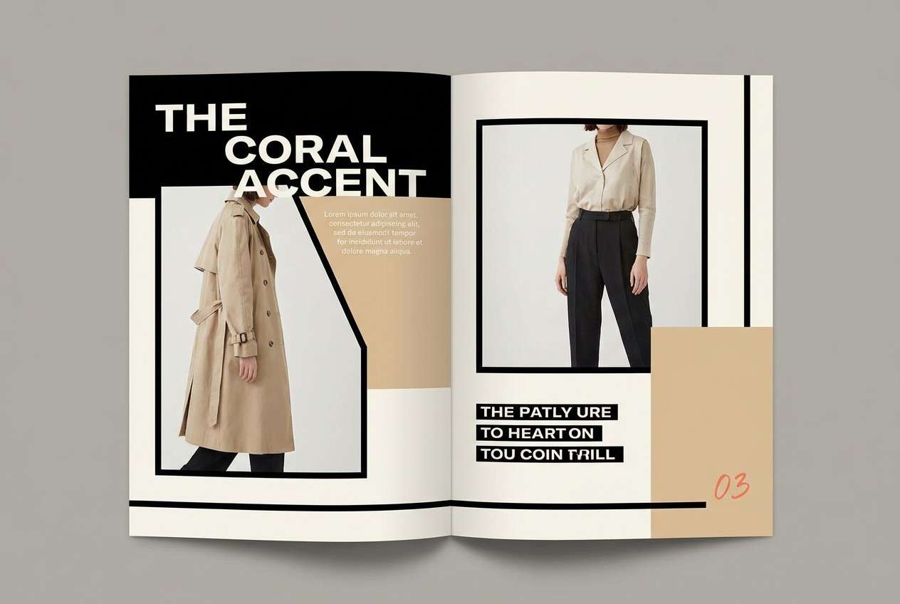 fashion lookbook spread