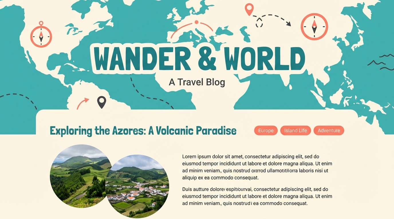 travel blog header graphic