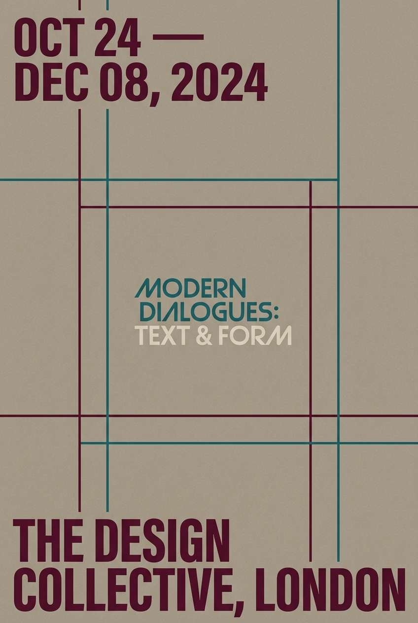 minimal exhibition poster