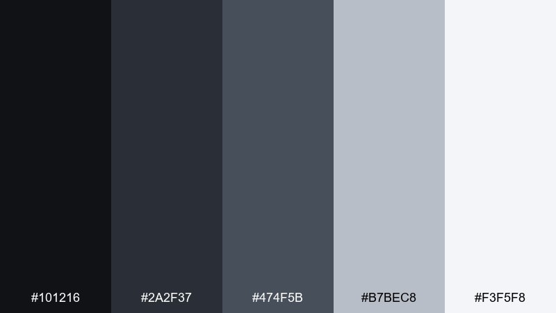 urban mist color palette with hex codes
