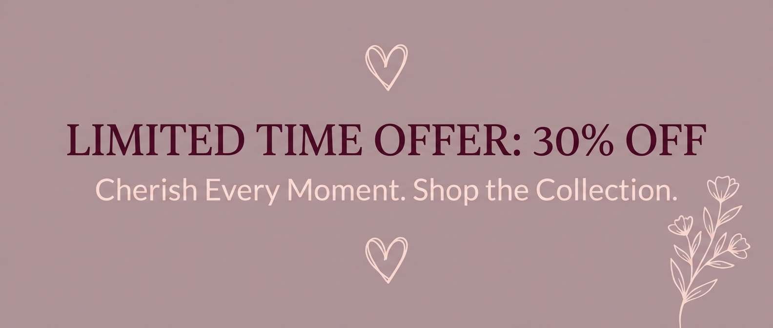 romantic banner header