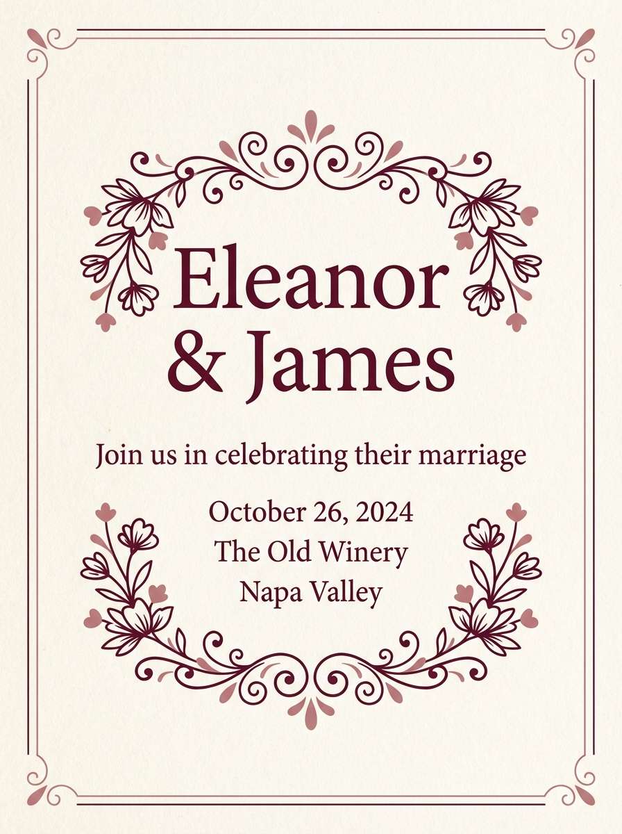 gothic invitation card design