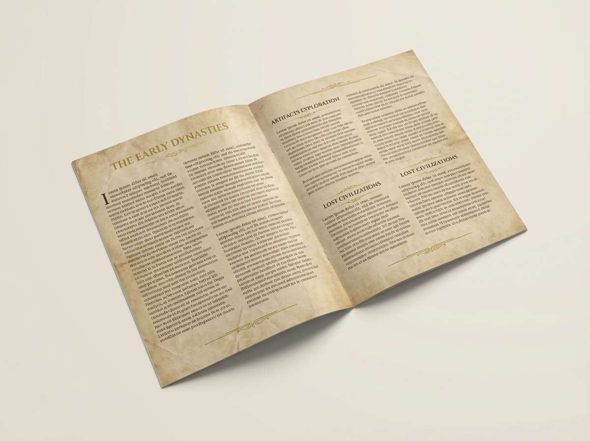 museum brochure layout