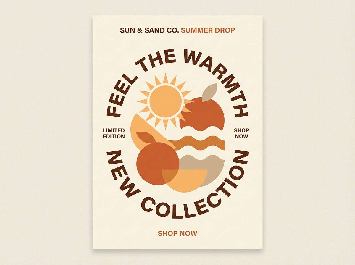 summer promo poster design