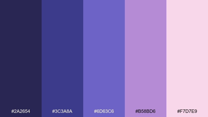 velvet bloom blue rose color palette with hex codes