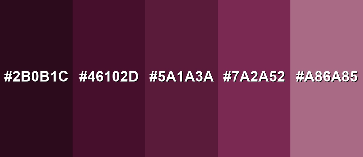 shades and variations of velvet-color