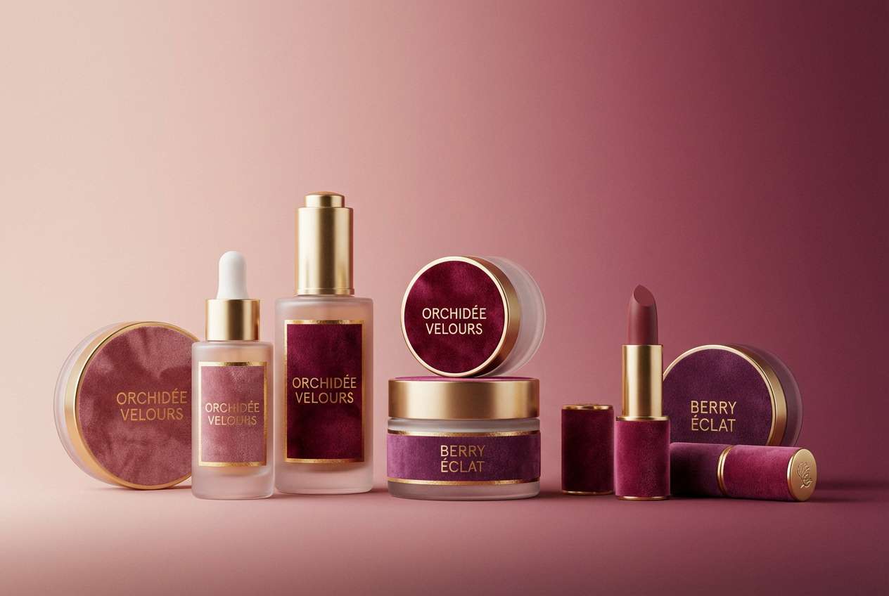 luxury cosmetics packaging set