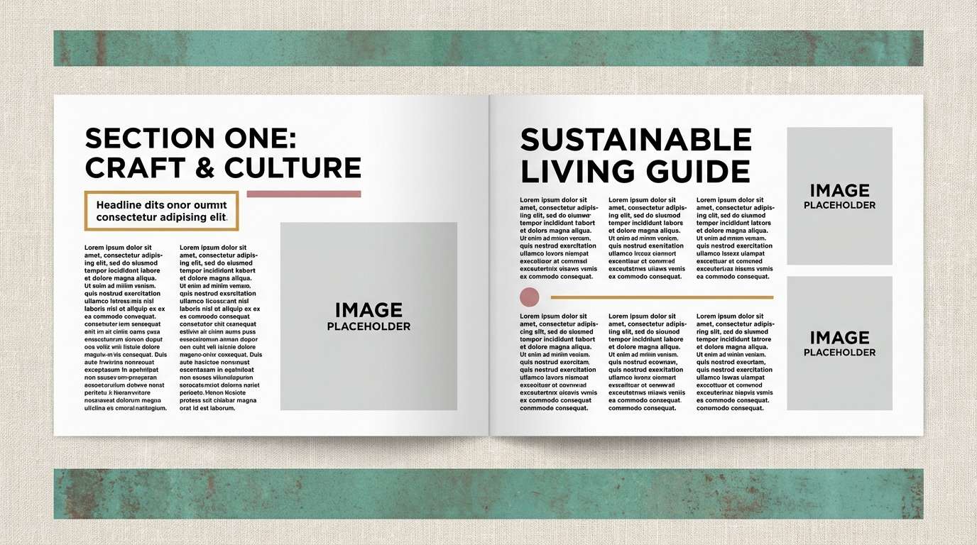 magazine layout spread