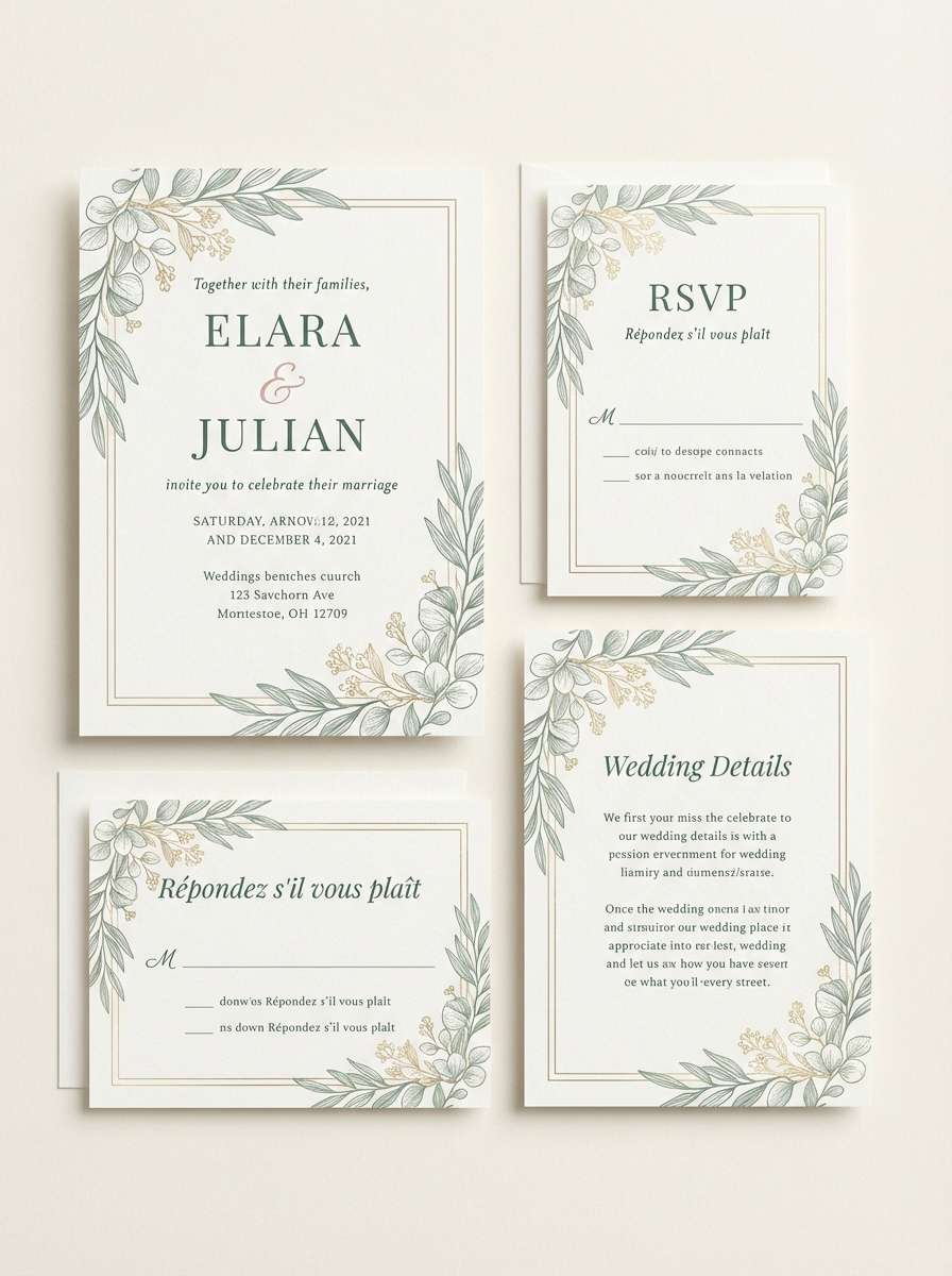 wedding invitation suite