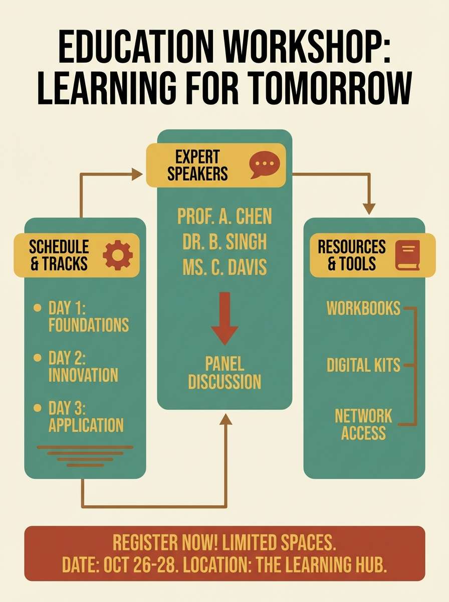 education workshop poster