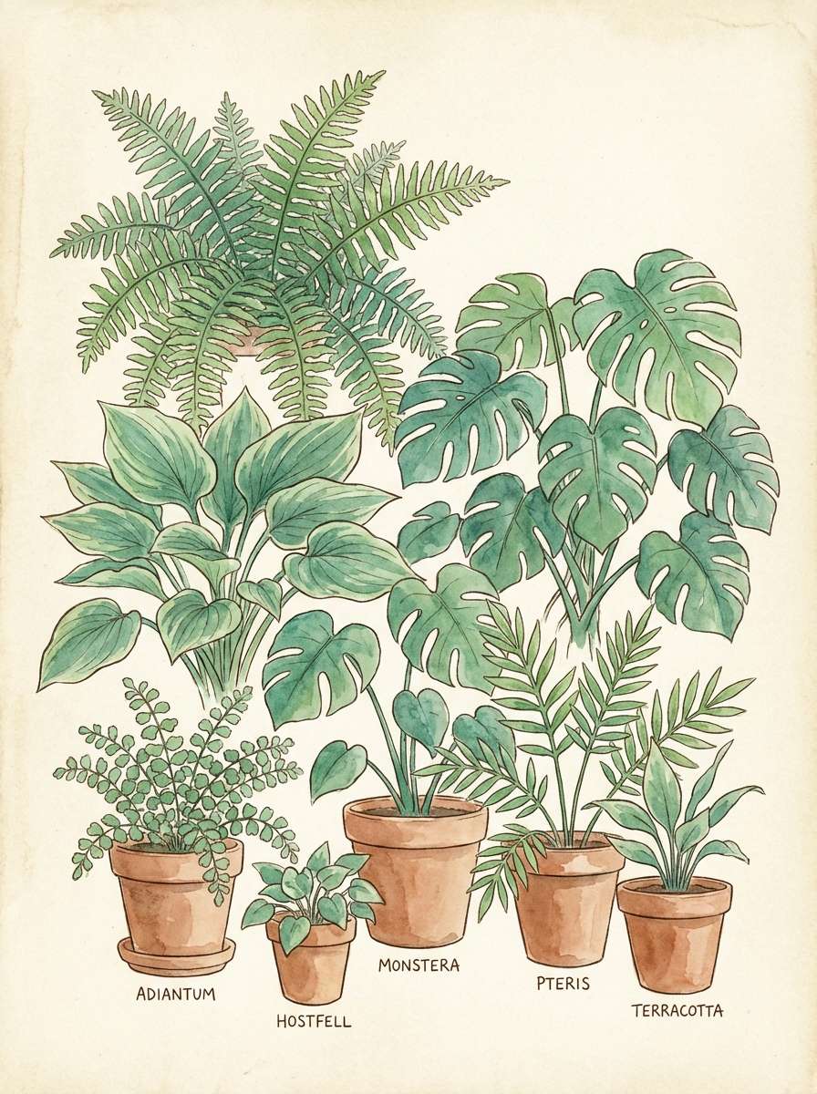 watercolor botanical poster