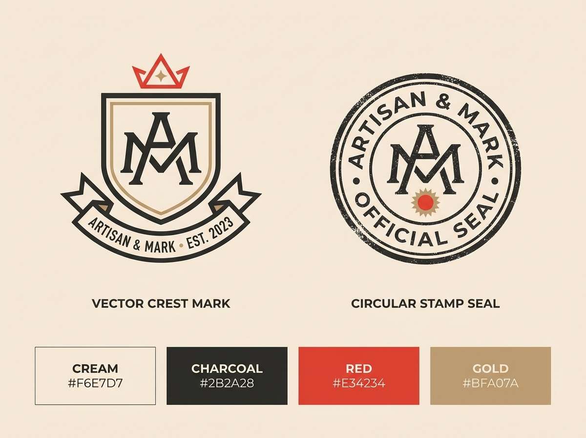 stamp logo system