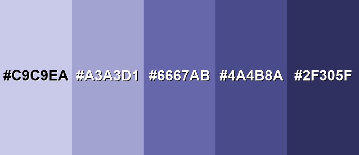 shades and variations of very-peri-color