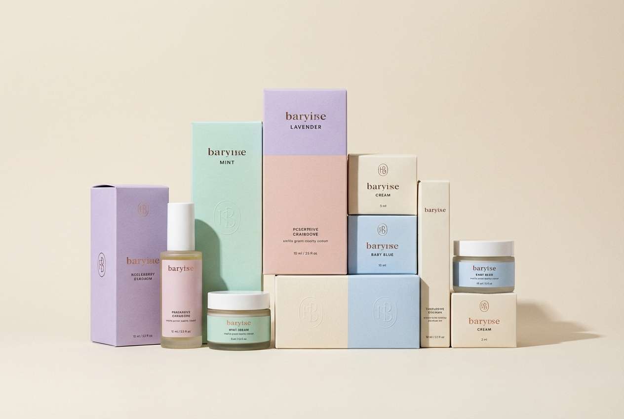 pastel beauty packaging