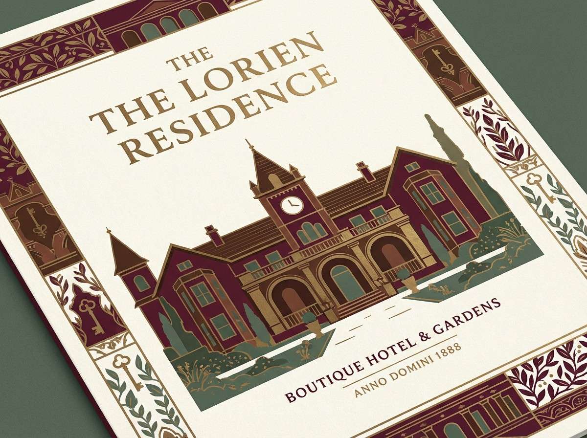 boutique hotel brochure cover