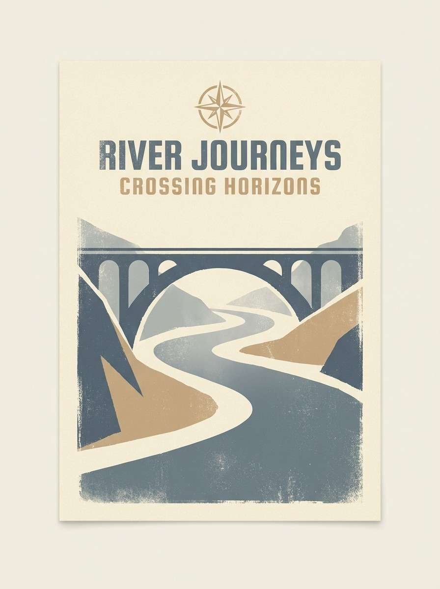 foggy travel poster