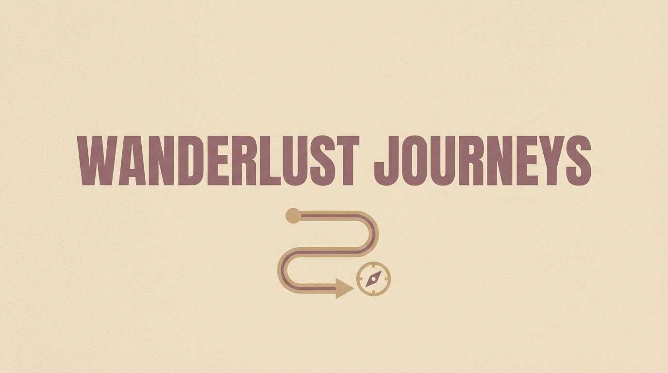 travel blog header design