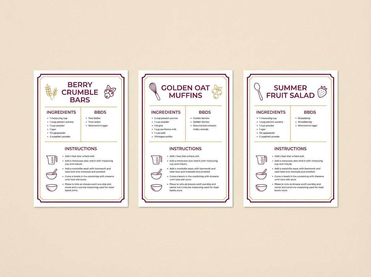 printable recipe card templates
