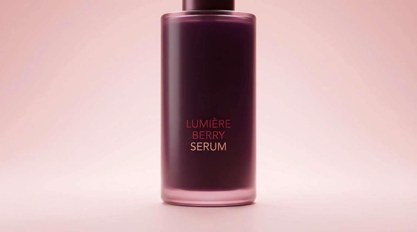 berry toned beauty ad