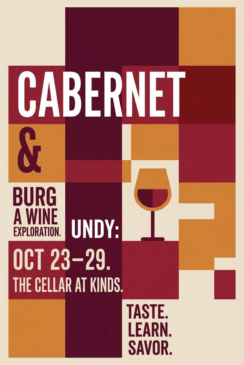 wine night event poster