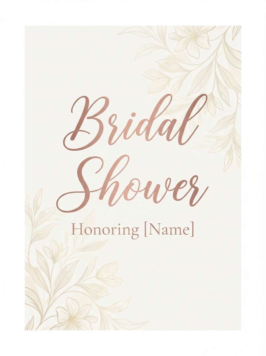 vintage bouquet flyer