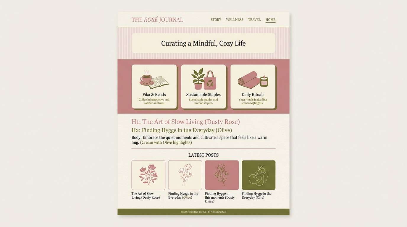 lifestyle blog theme mockup