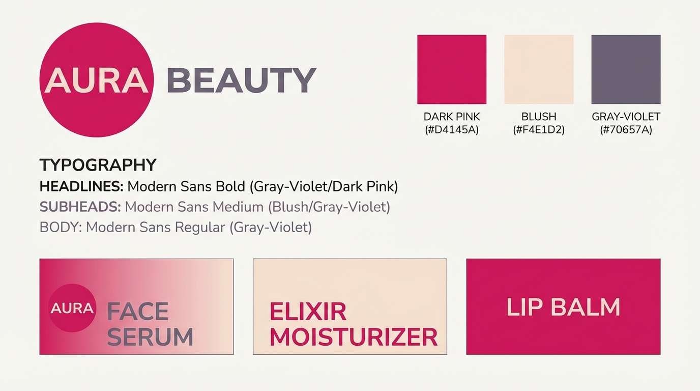 beauty rebrand concept