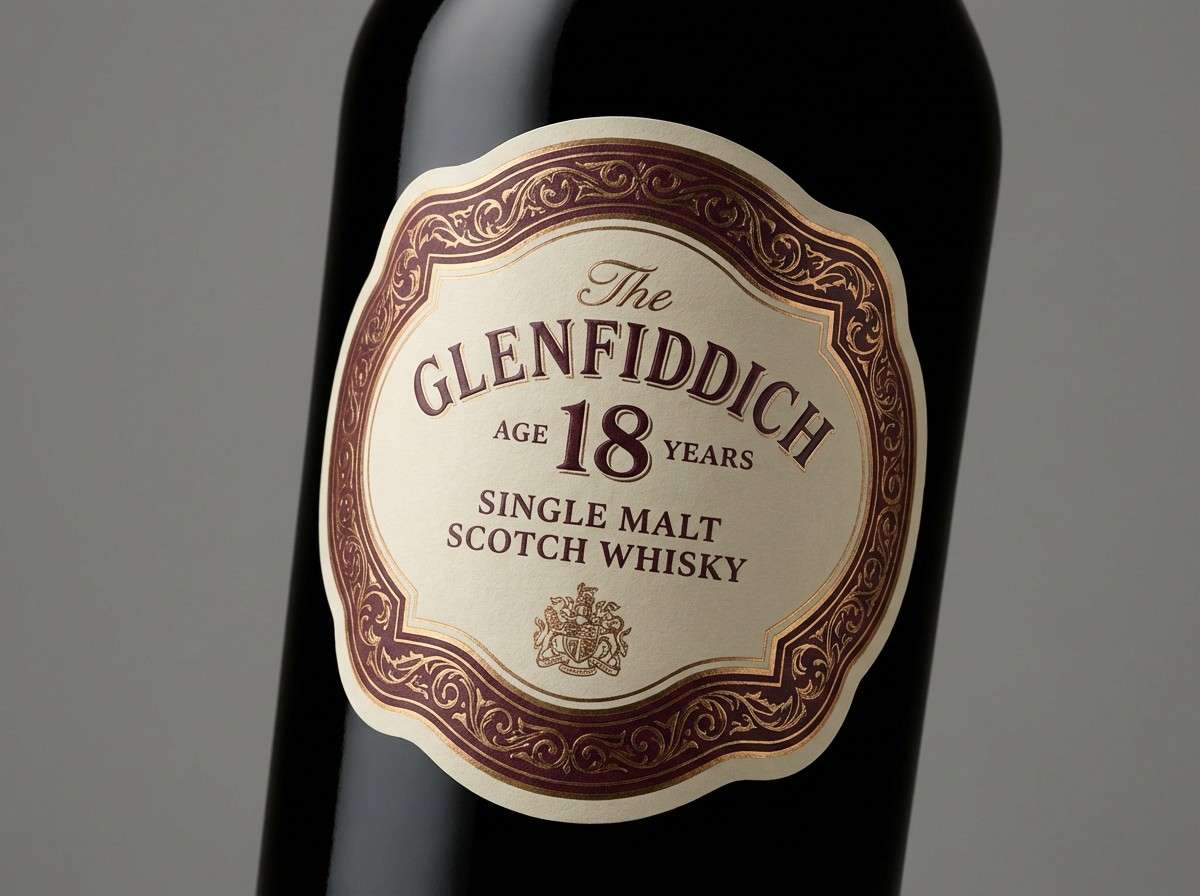 vintage whiskey label