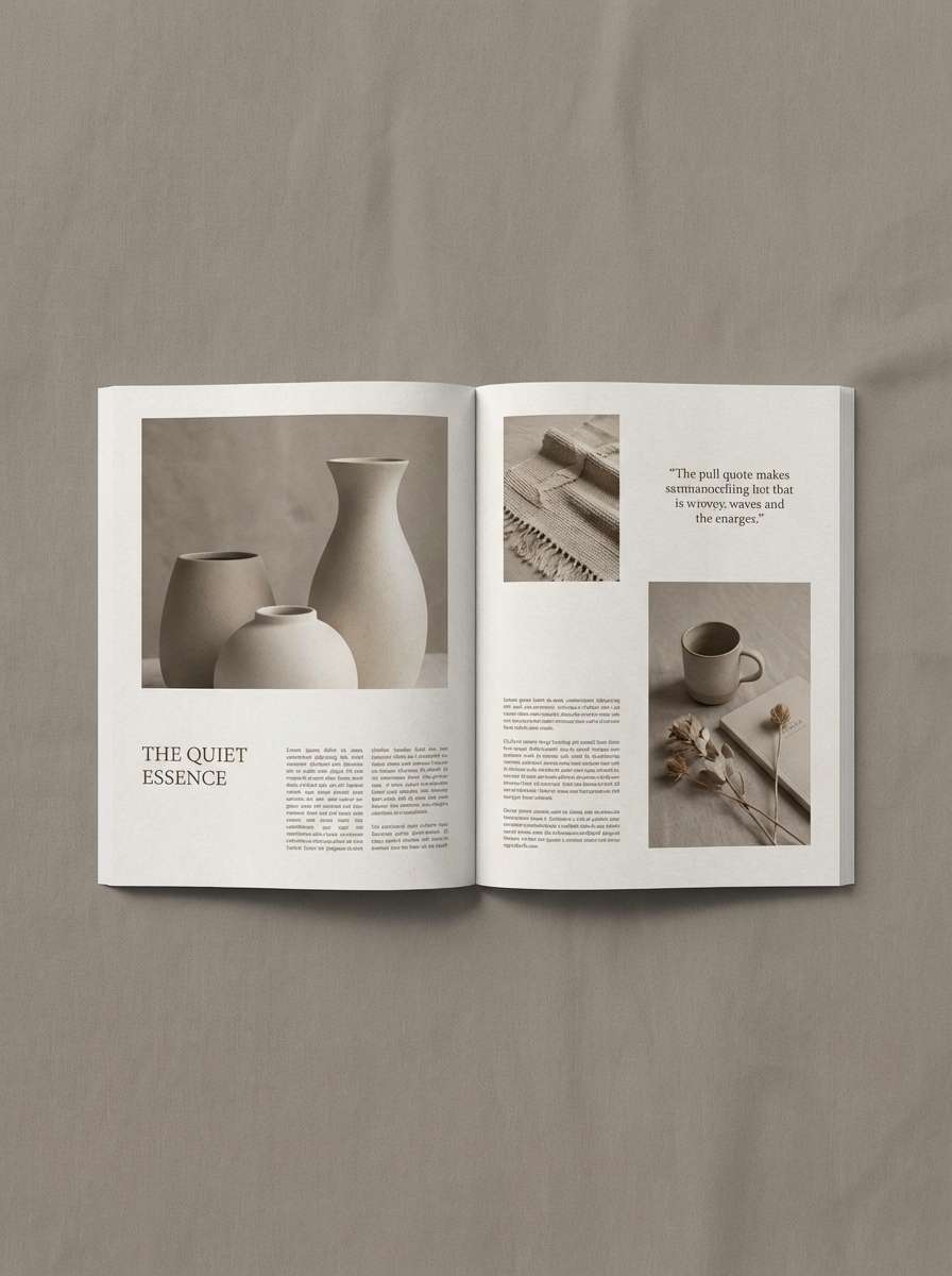 vintage editorial spread