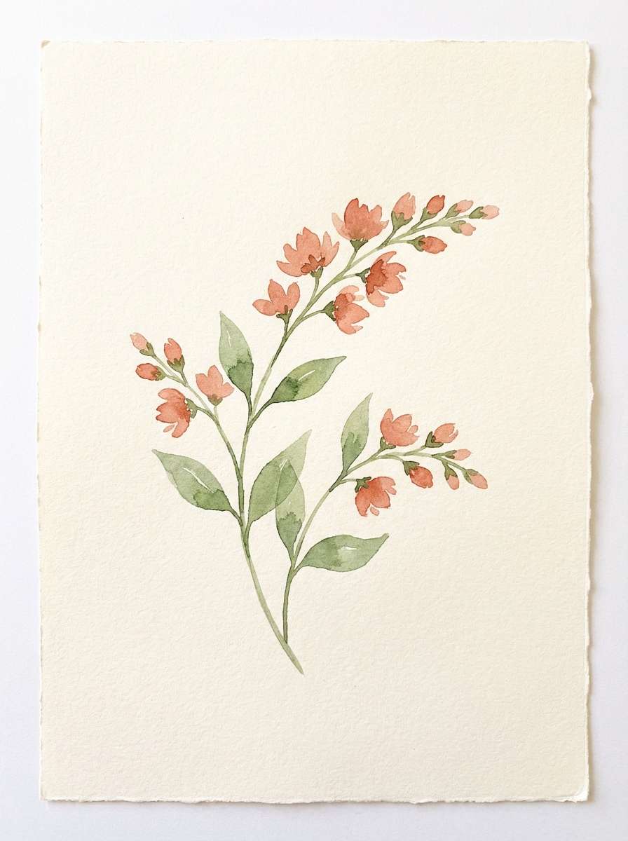 watercolor botanical print