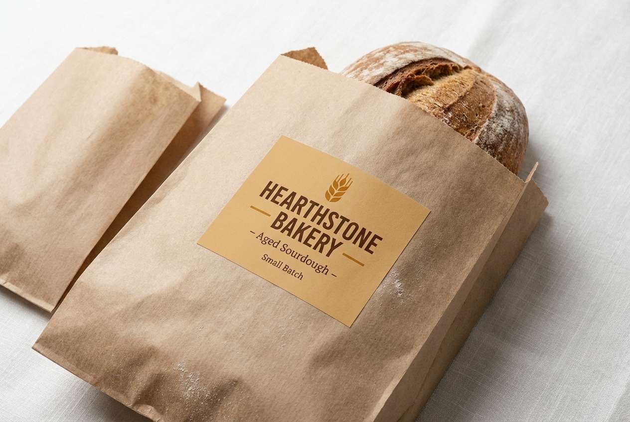 bakery packaging studio shot