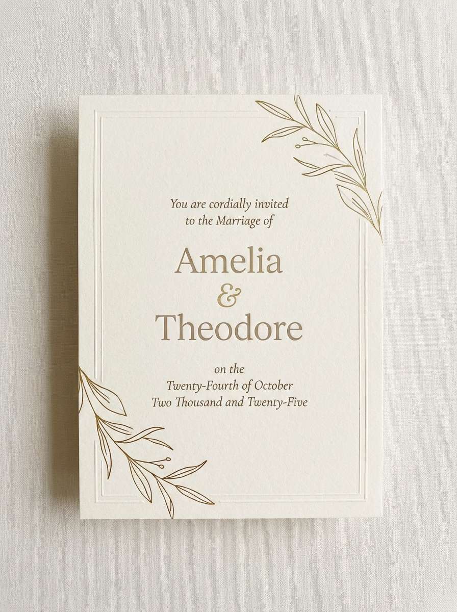 vintage invitation card