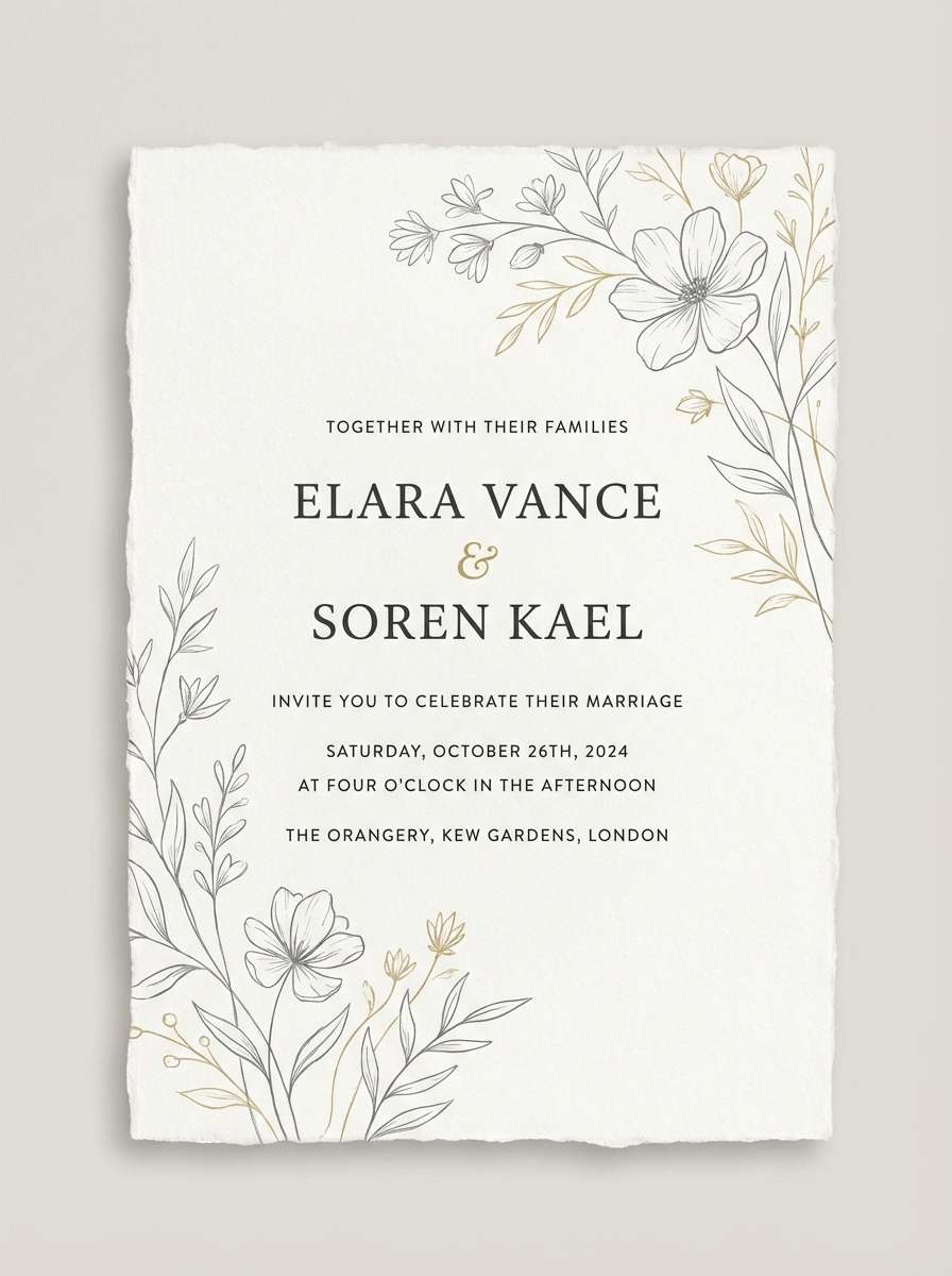 vintage mauve invitation
