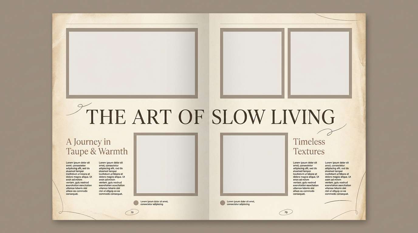 parchment editorial layout